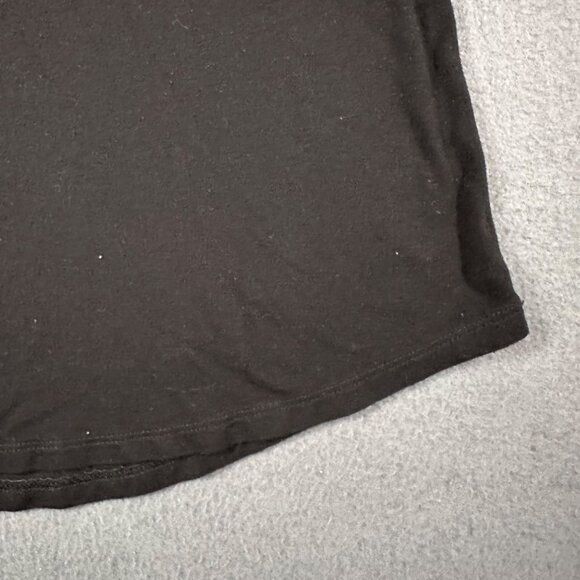 Old Navy Luxe Womens S Tall Black Short Sleeve Thin Round Hem Tee T-shirt Top - Picture 6 of 8